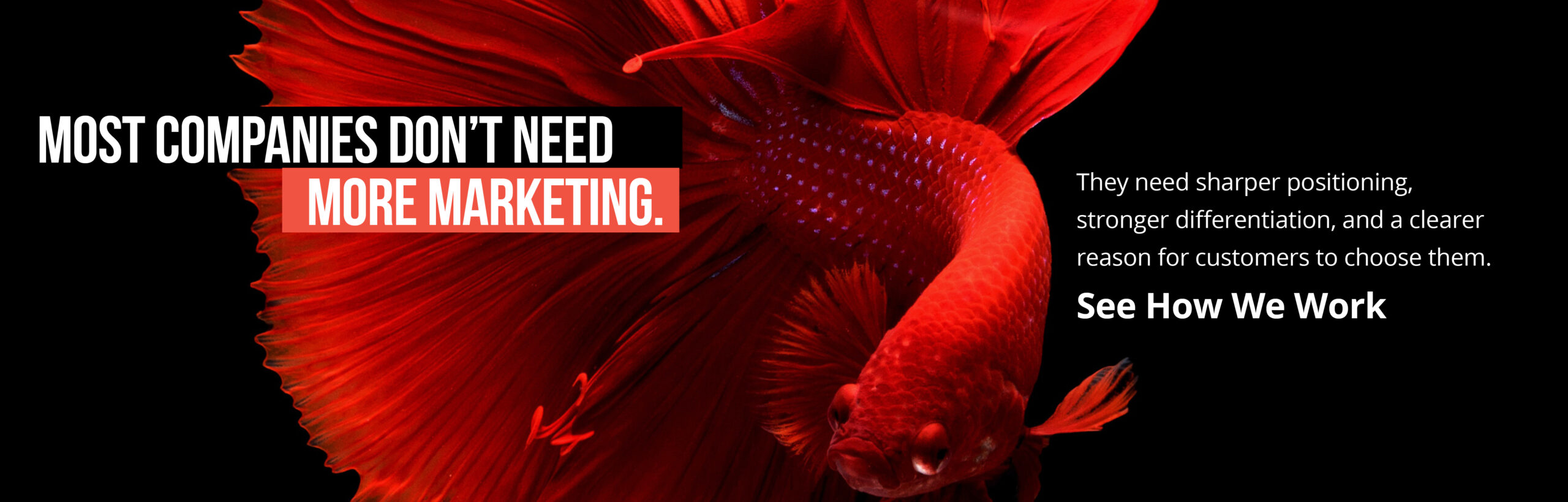 Most companies don’t need more marketing. They need sharper positioning, stronger differentiation, and a clearer reason for customers to choose them.